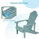 preview thumbnail 59 of 60, BONOSUKI Patio Adirondack Chairs Weather-resistant(Set of 2)