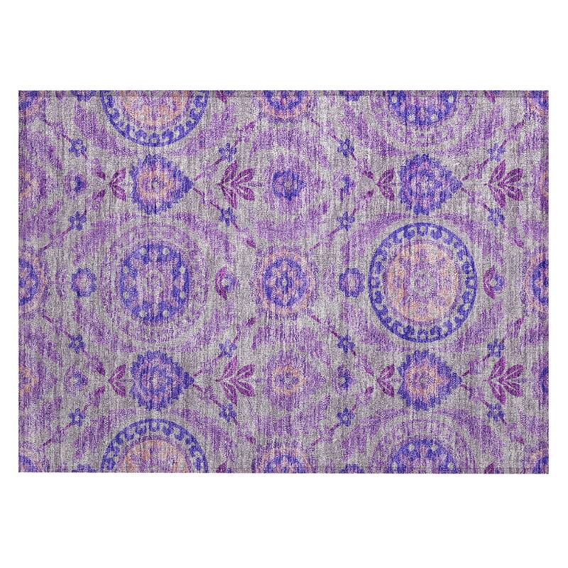 Machine Washable Indoor/ Outdoor Chantille Boho Suzani Rug