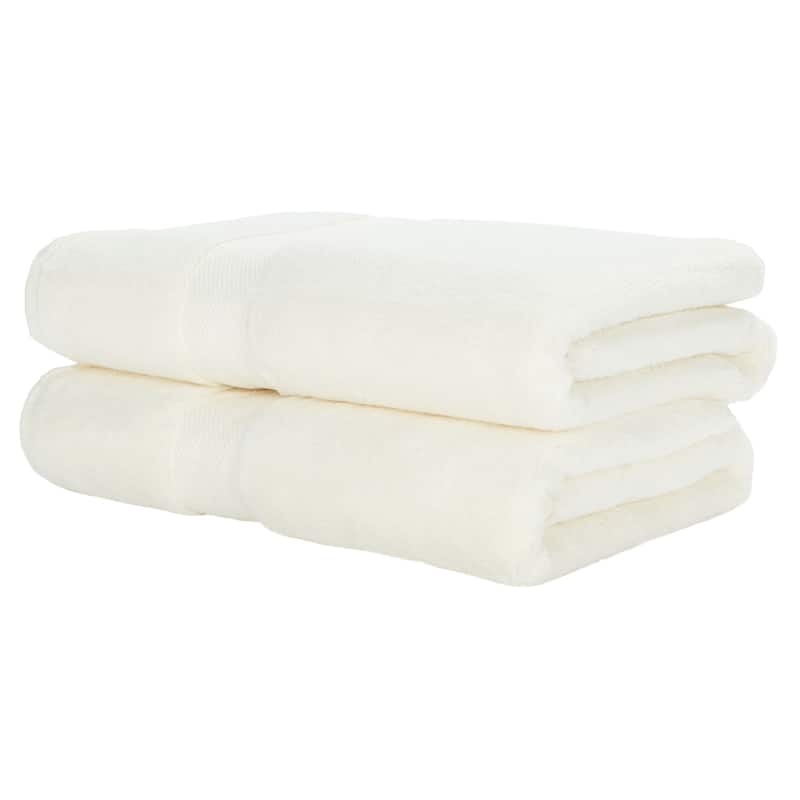 SAFAVIEH Super Plush Bath Towel (Set of 2) - 27" W x 54" H