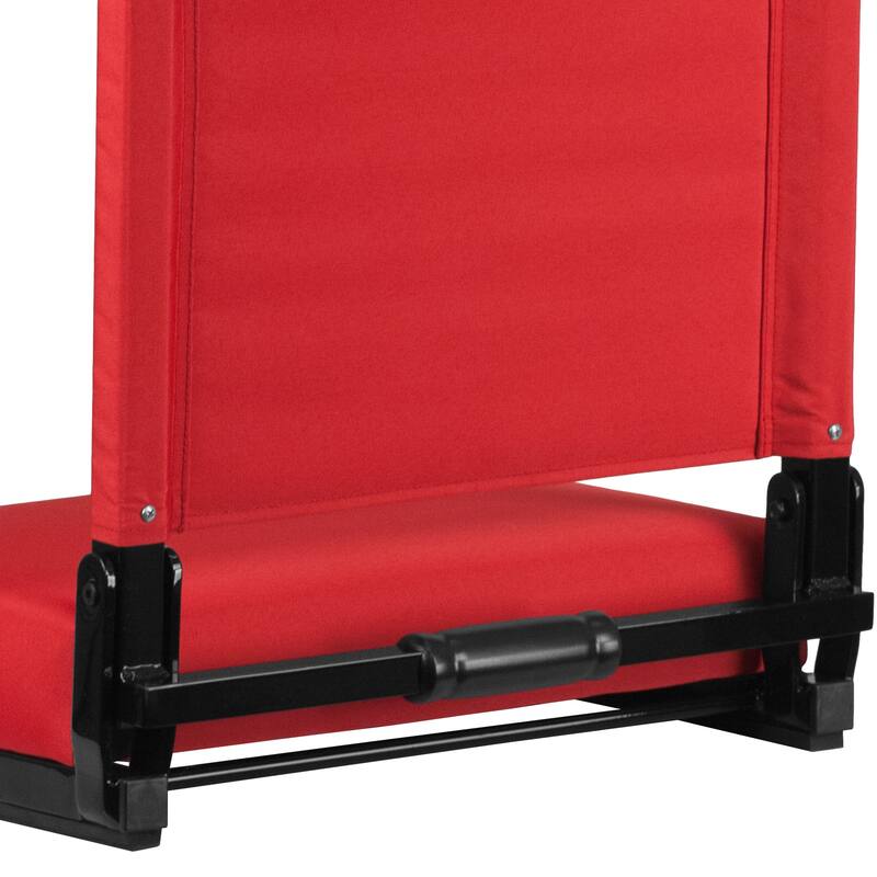 2 Pack 500 lb. Rated Lightweight Stadium Chair-Handle-Padded Seat