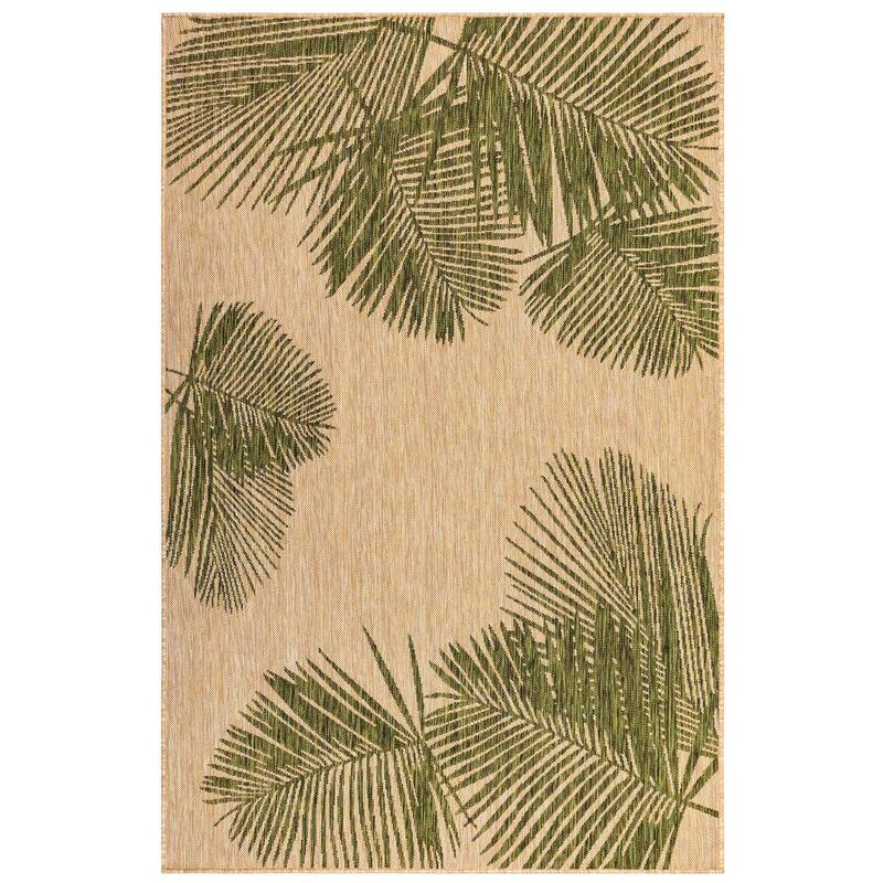 Liora Manne Carmel Palm Indoor/Outdoor Area Rug - 4'10" x 7'6" - Green