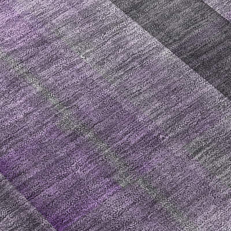 Hasi Plaid Weather Resistant Blended Style Outdoor Rug