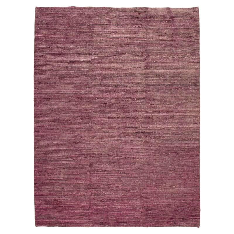 ECARPETGALLERY Hand-knotted Finest Peshawar Ziegler Magenta Wool Rug - 9'3 x 12'6 - Dark Magenta - 9'3 x 12'6
