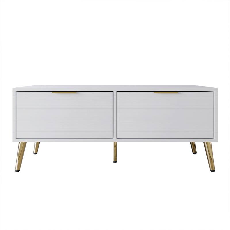 CraftPorch Contemporary Coffee Table - White