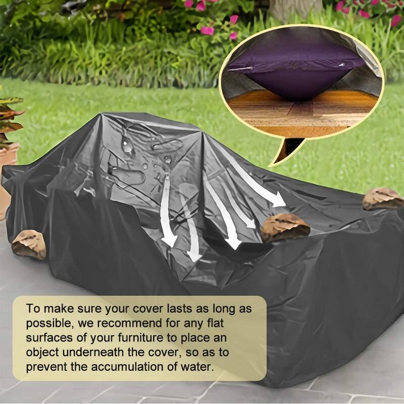 Patio Furniture Cover Heavy Fabric Waterproof UV Resistant
