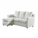 preview thumbnail 15 of 17, Furniture of America Golt Contemporary Upholstered L-shaped Sectional