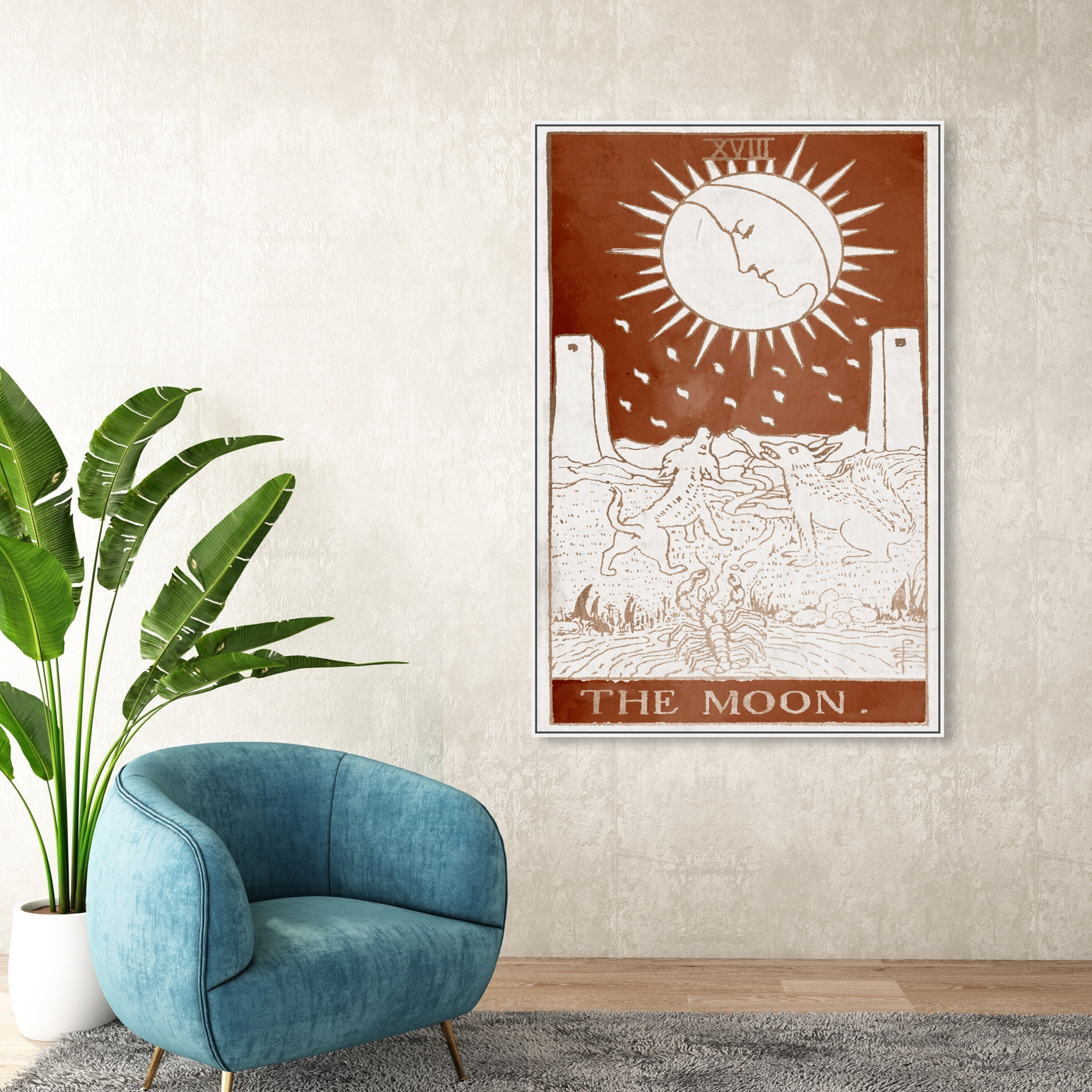 The moon best sale tarot wall hanging