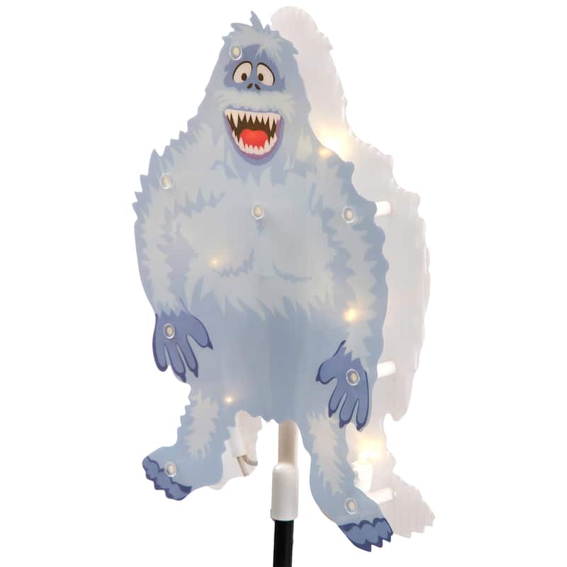 4 Lighted Rudolph Friends Christmas Pathway Markers Clear Lights - Blue
