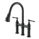 preview thumbnail 59 of 66, Kraus Allyn Traditional 3-Function Bridge Pulldown Kitchen Faucet