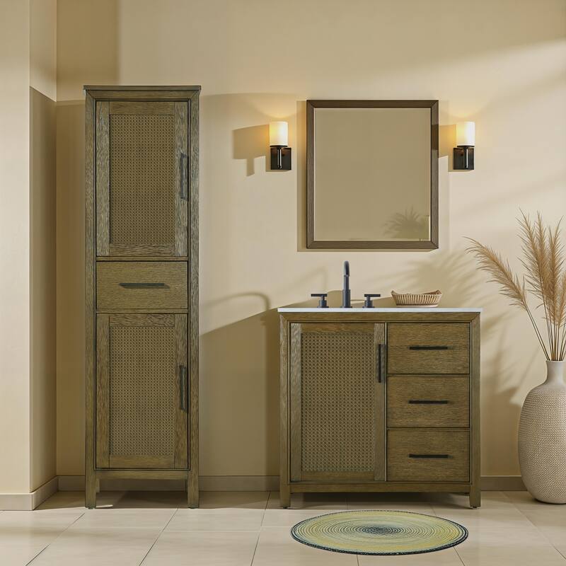 Winslow 16-28 Inch Bath Storage Cabinet