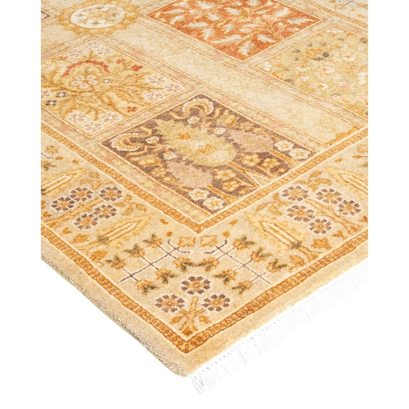Overton Handknotted Wool Traditional Oriental Ivory Runner