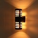 preview thumbnail 16 of 14, Black/Gold 2-light Die-cast Aluminum Outdoor Wall Sconce Matte Black