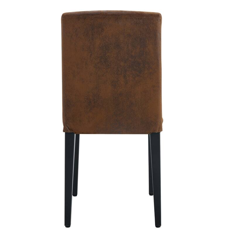 Dining Chairs Set of 4, Modern Kitchen Chairs with Black Metal Legs Side Chairs for Dining Room