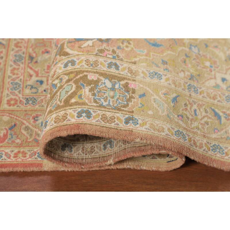 Kashan Persian Accent Rug Hand-Knotted Wool Carpet - 3'3" x 4'11"