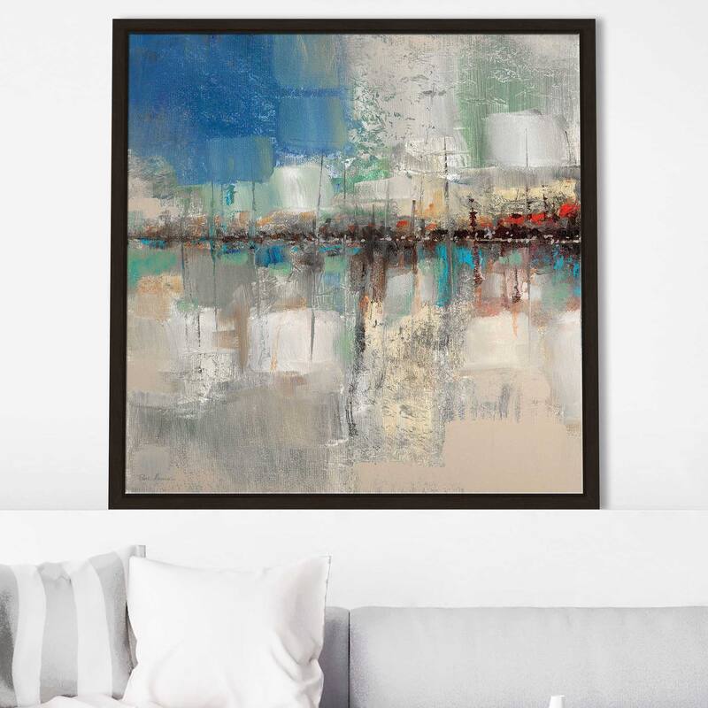 "Shoreline Reflection I" by Ruane Manning Print on Floating Canvas