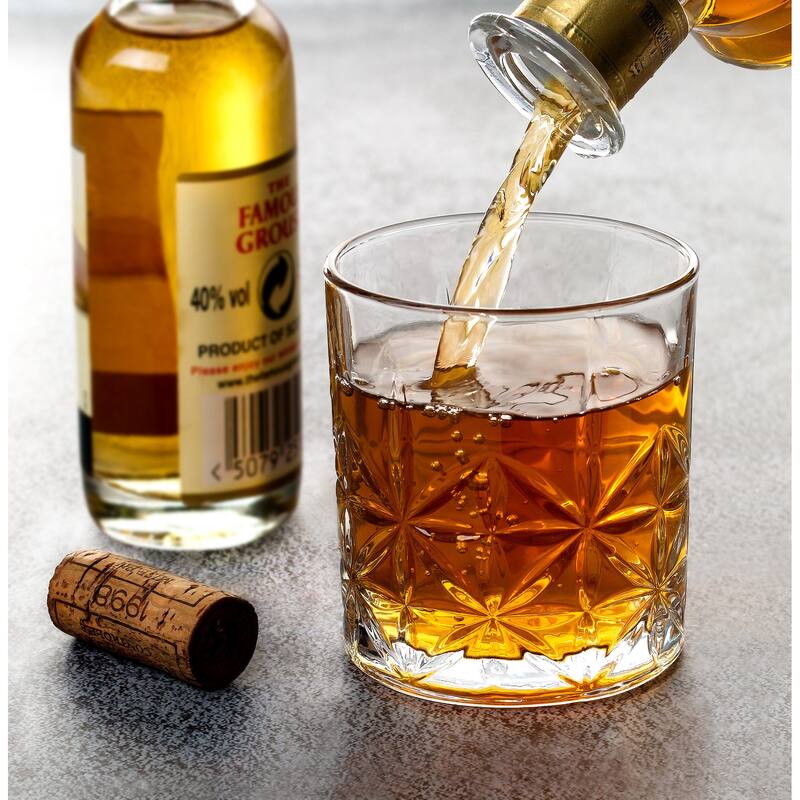 Lorren Home Trends 11 OZ Double Old Fashion Glass, Set of 6