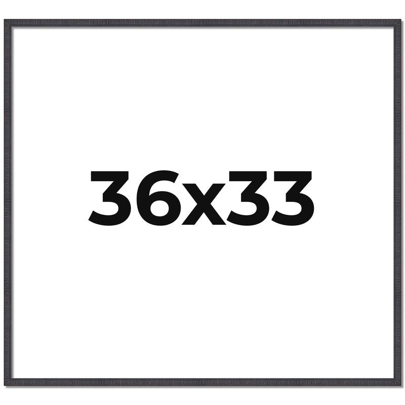 36x33 Frame Brown Solid Wood Picture Frame - Complete Modern Photo