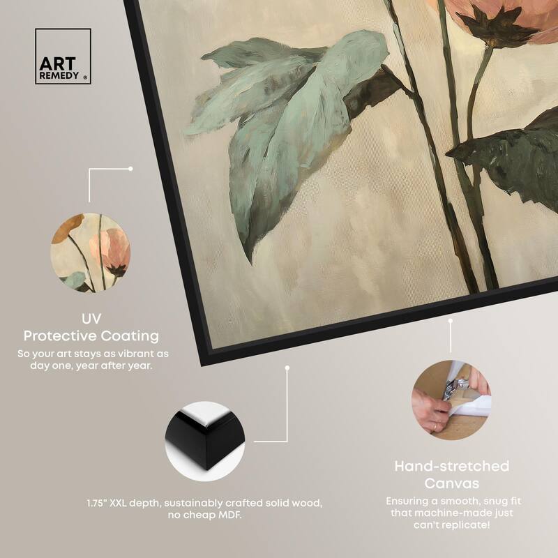 Blush and Ochre II Canvas by Art Remedy