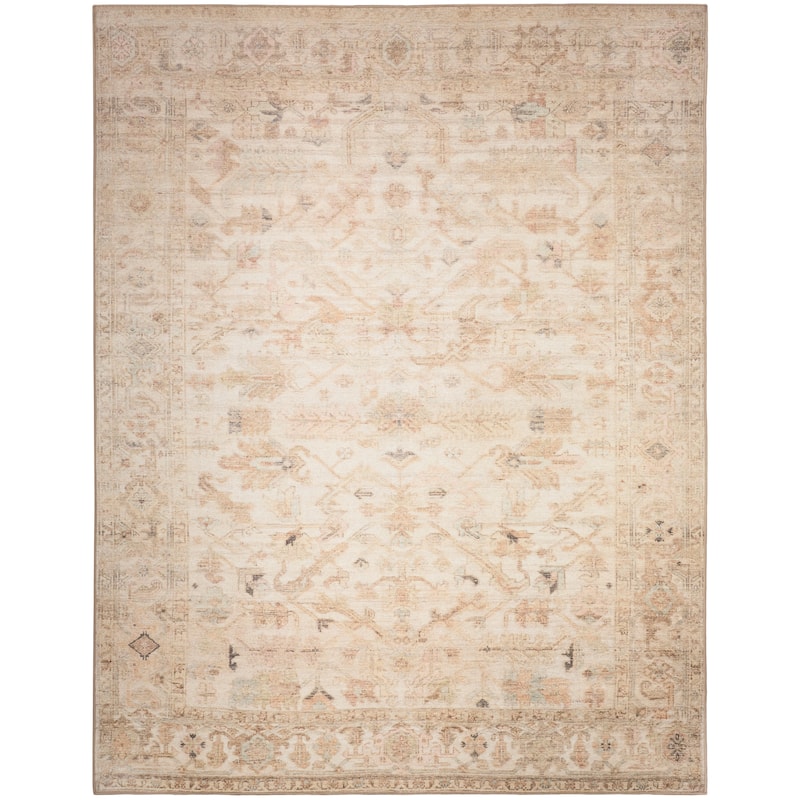 Nourison Vintage Washables Indoor only Beige Persian Area Rug - 9' x 12' - Beige