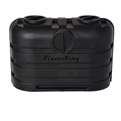 Flame King Dual 20LB LP Propane Tank Light Plastic Heavy Duty Cover