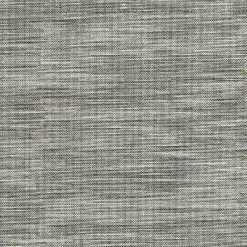 Warner Bay Ridge Grey Faux Grasscloth Wallpaper