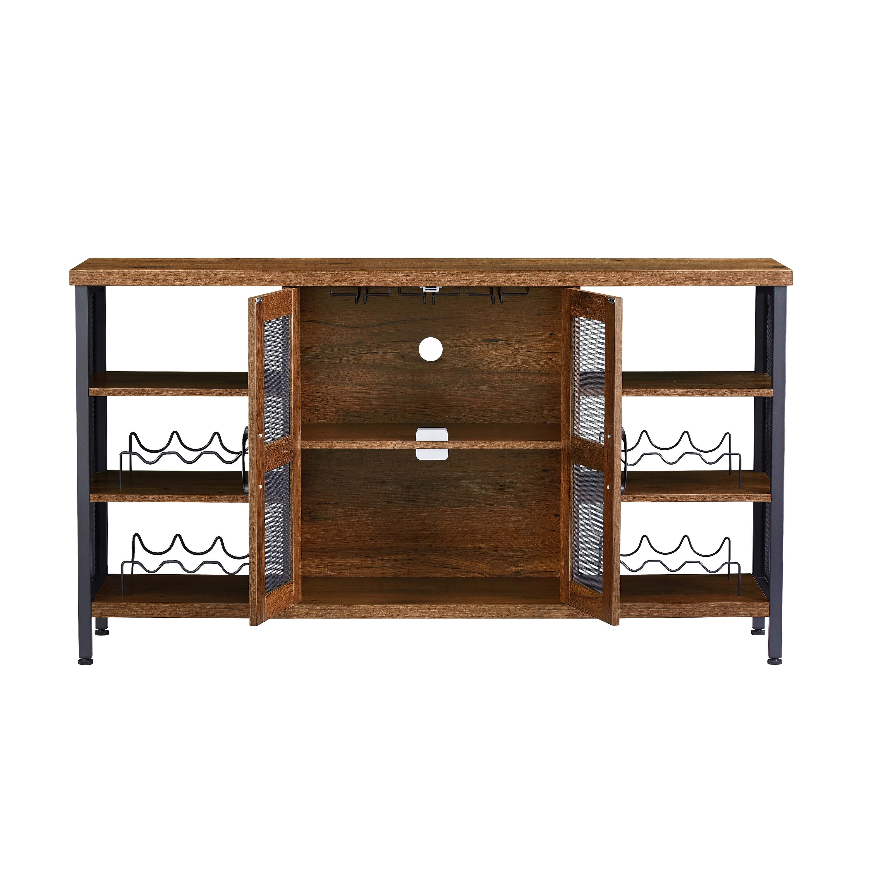 Wine and spirits sales credenza