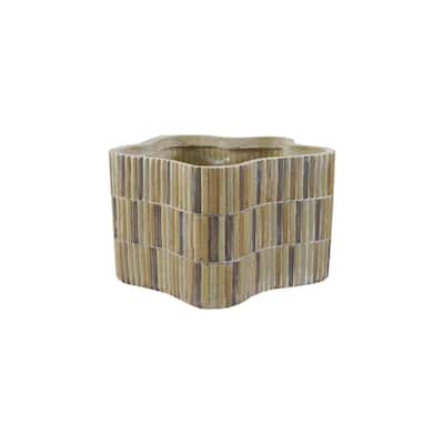 Composite Resin Planter with Design
