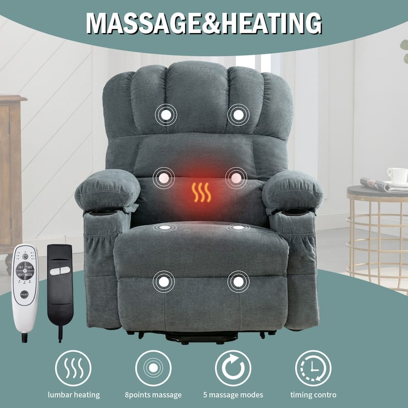 Elderly Power Lift Chair w/Massage