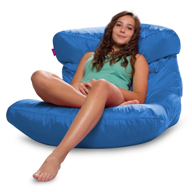 Bean Bag Chair for Kids, Teens and Adults, Comfy Chairs for your Room - Laguna Lounger - Royal Blue