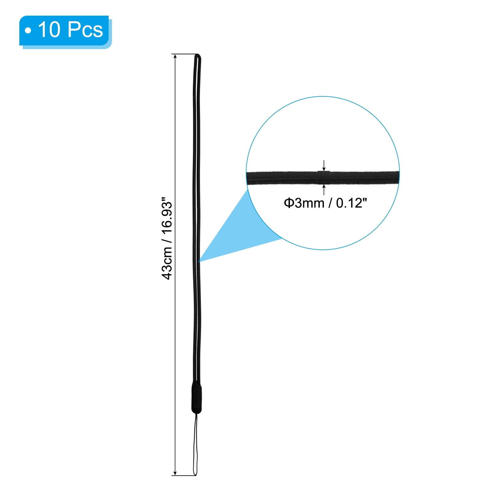 Silicone Wrist Strap Lanyards, Soft Neck Lanyard Hand Wristlet String Badge Lanyard