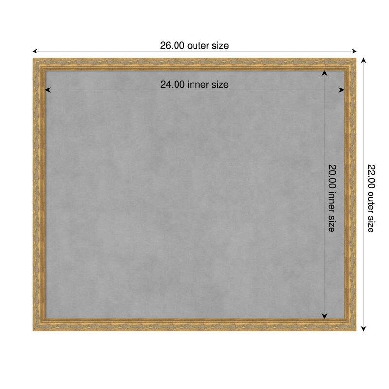 Amanti Art Mila Dark Gold Framed - 26 x 22 in - Mila Dark Gold