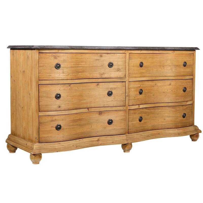 Reclaimed Pine Double Serpentine Vanity