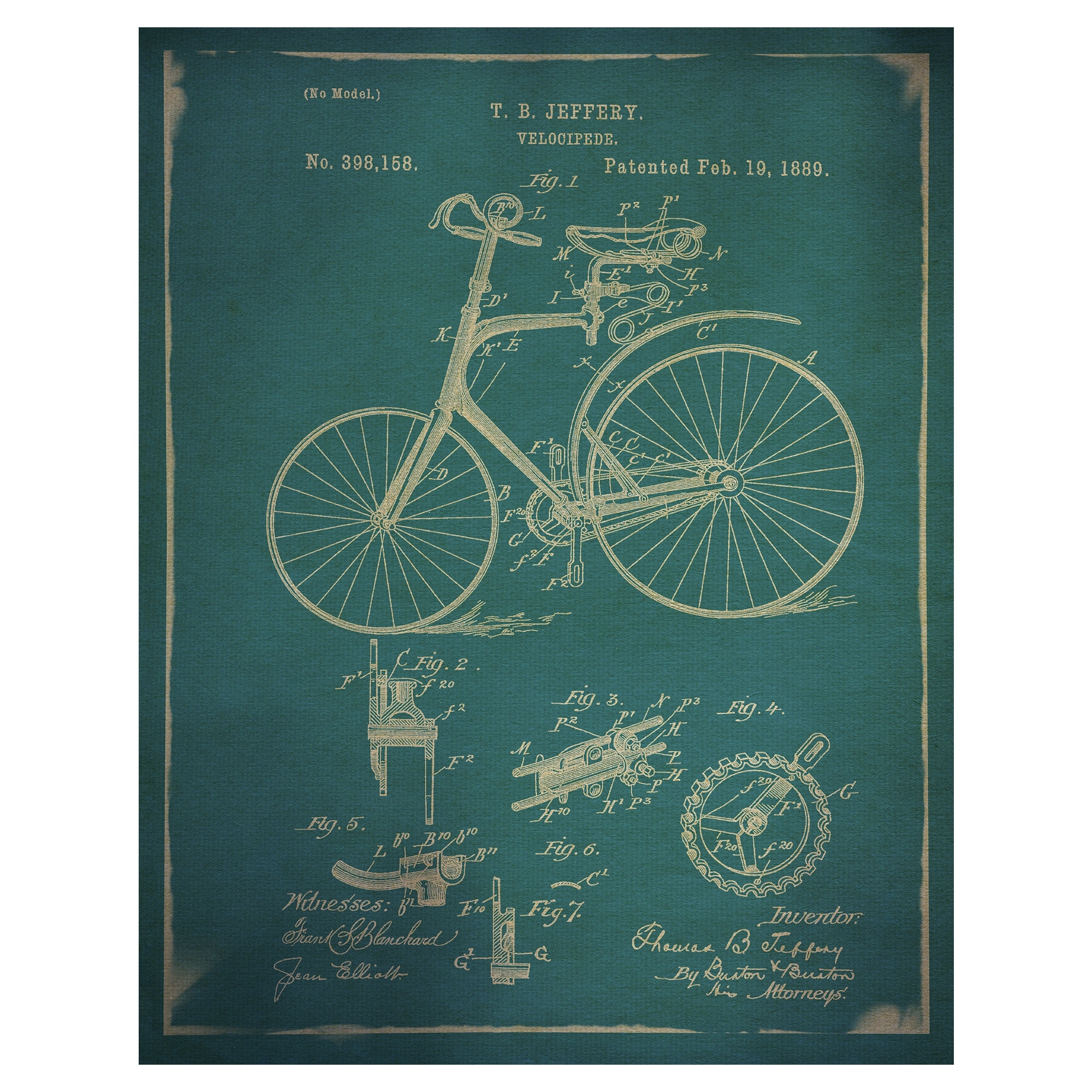 Velocipede I by Grand Image Canvas Art Print