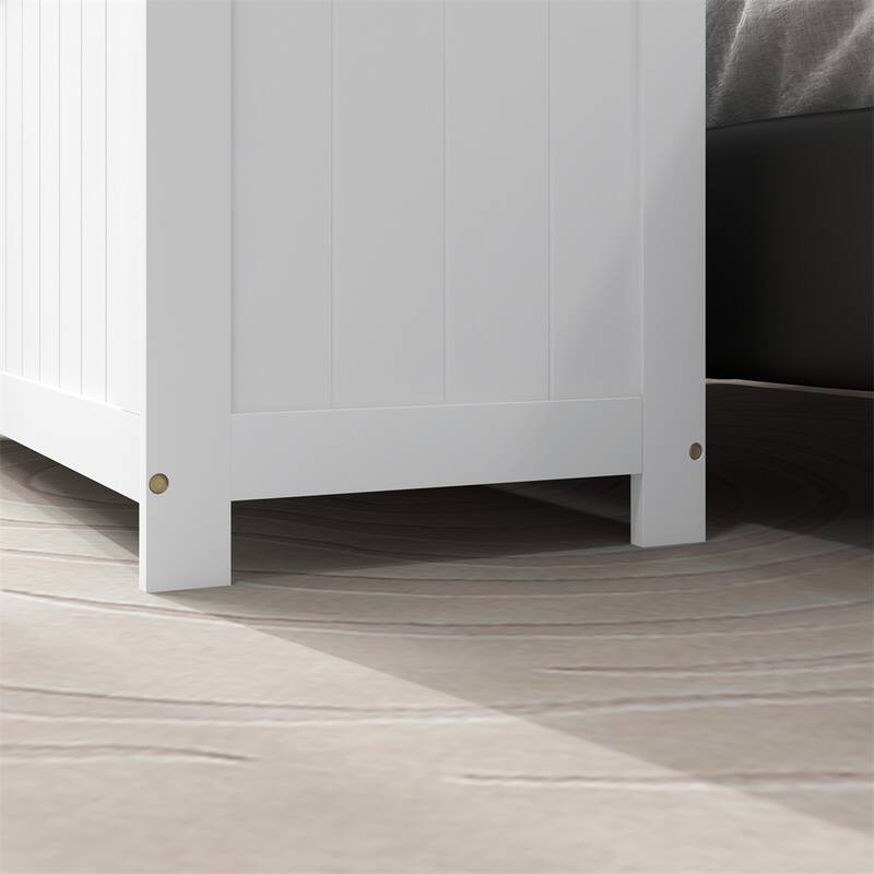 39.4" Storage Chest with 2 Safety Hinges,Wooden Box