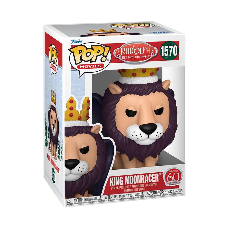 Funko POP! Rudolph the Red-Nosed Reindeer King Moonracer (60th) Figure (#1570) - Multi-Color