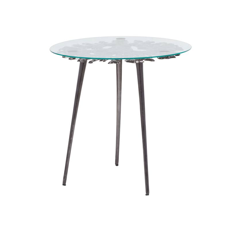 Aluminum Modern Accent Table - 22 x 22 x 22