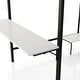preview thumbnail 12 of 31, Furniture of America Jackson Modern Black Metal Loft Bed with Dual Desks and Closet Rod