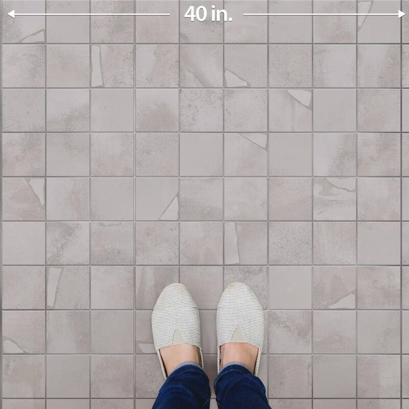 Merola Tile Kings Sea White 13" x 13" Ceramic Floor and Wall Tile