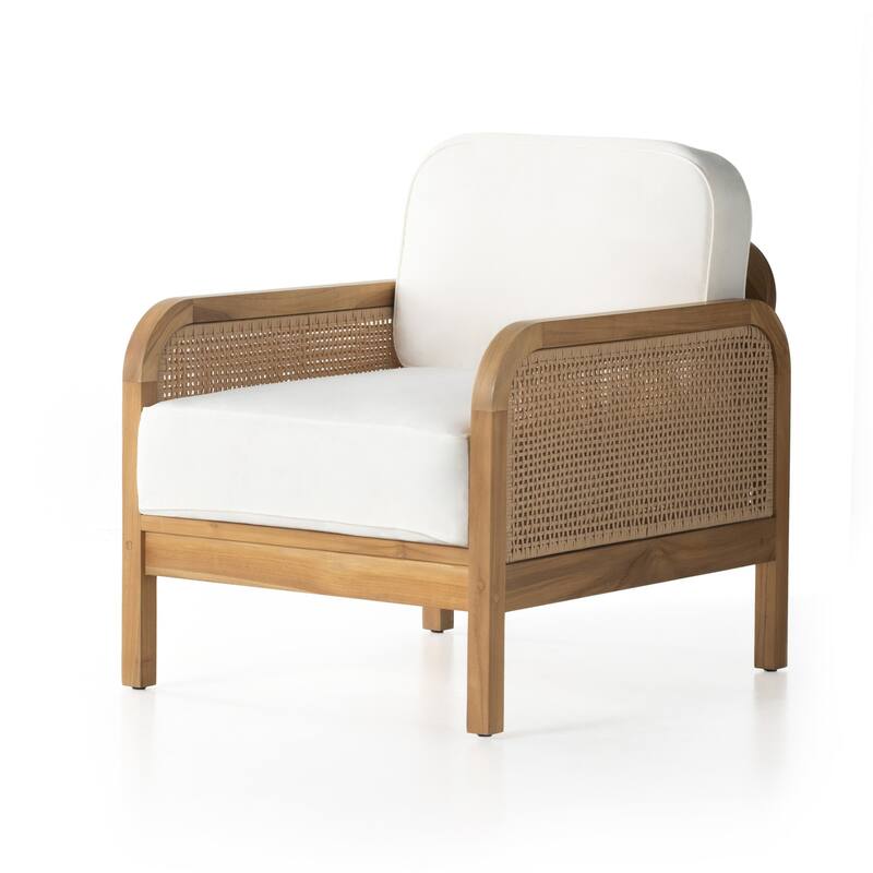 Fitzgerald Outdoor Chair-Natural Teak-FSC - 28.0W x 34.25 x 32.25H
