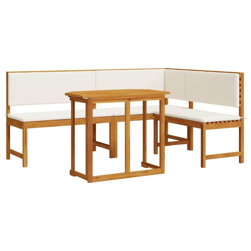 vidaXL Garden Bench Set Brown solid acacia wood - 20 x 35 x 30