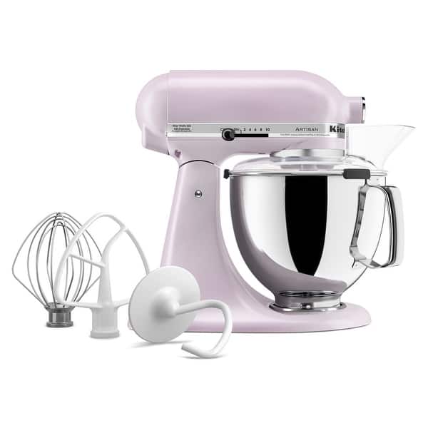 KitchenAid Handmixer - Artisan - 9 Snelheden - 85W - LED-indicator - Kloppers, Deeghaken en Garde - Comfortabele Handgreep - Compact en Stil - Zilver