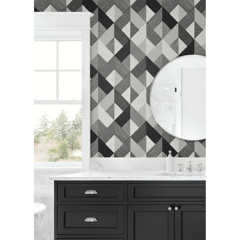 Stacy Garcia Home Marquetry Peel and Stick Wallpaper