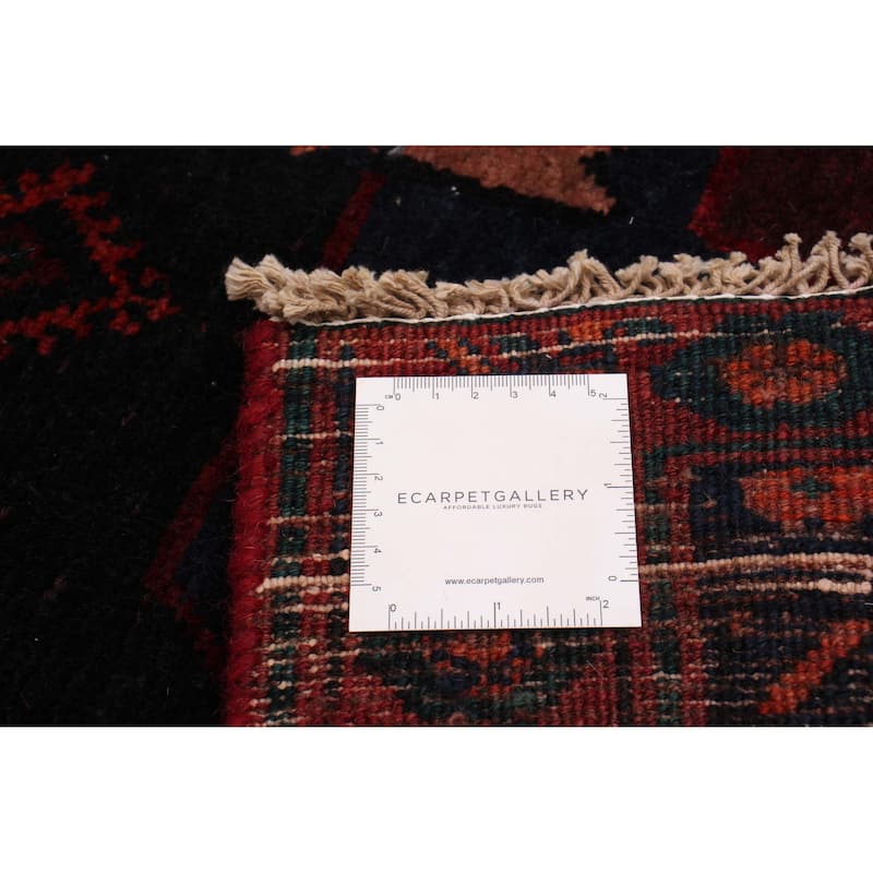 ECARPETGALLERY Hand-knotted Konya Anatolian Black Wool Rug - 4'2 x 11'2