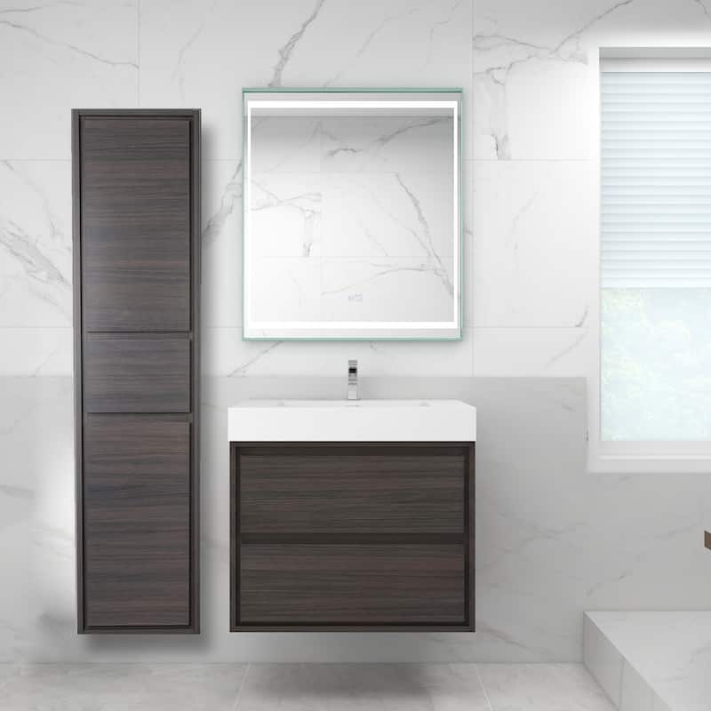 Morava 16'' Wall Mounted Linen Cabinet