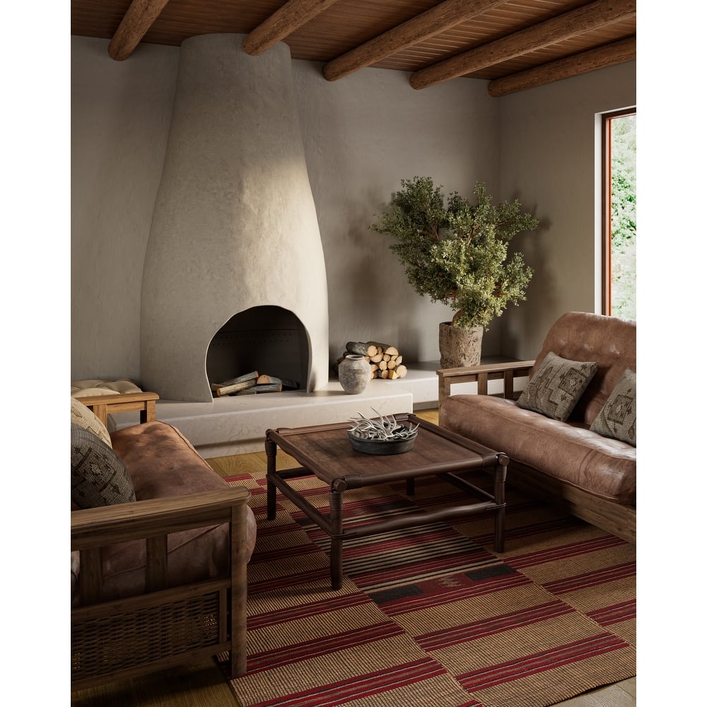 Momeni Adobe Hand Woven Wool and Jute Geometric Area Rug