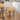 Indoor/Outdoor Solid Acacia Wood Slat Top Bench with Wood Legs
