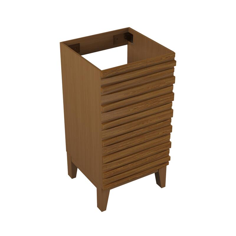 Swiss Madison Vincennes 18" Freestanding Bathroom Vanity Cabinet without Top in Brown Oak