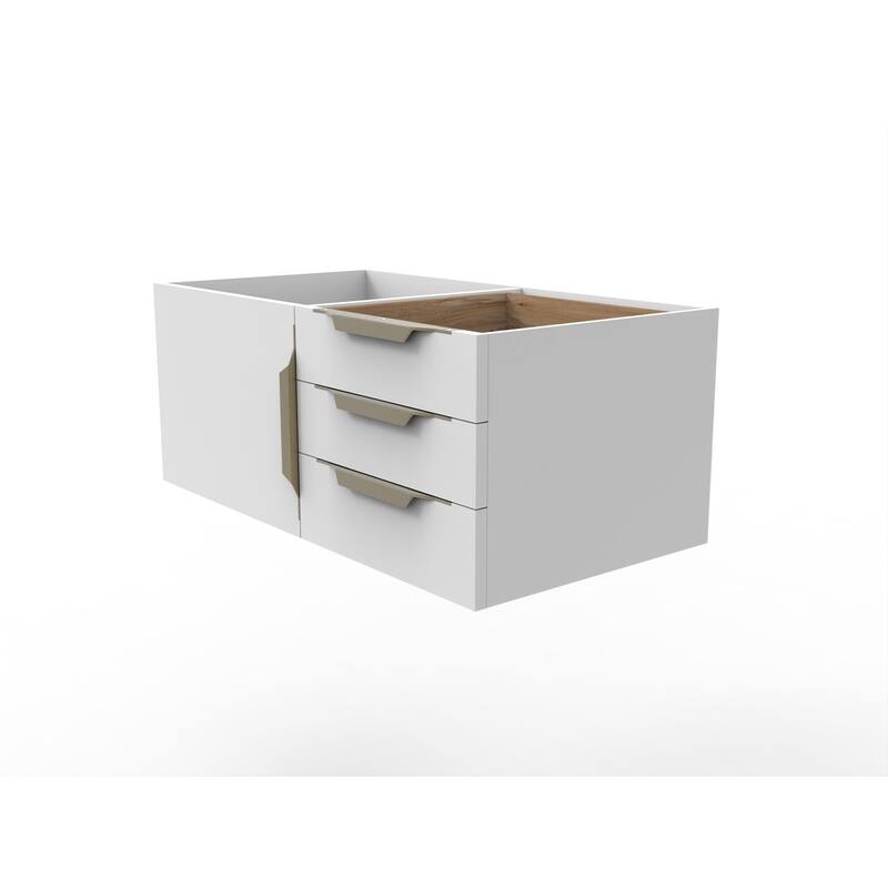 Alpine 36" Wall Mounted Bathroom Vanity (Base Only)