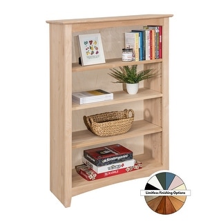 Arch+Haven Unfinished Solid Wood Bookcase 30