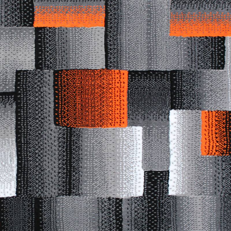 Modern Geometric Style Color Blocked Indoor Area Rug